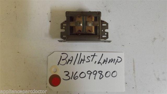 FRIGIDAIRE STOVE 316099800 Ballast-lamp USED PART FRIGIDAIRE STOVE 316099800 Ballast-lamp USED PART